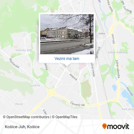 Košice-Juh mapa