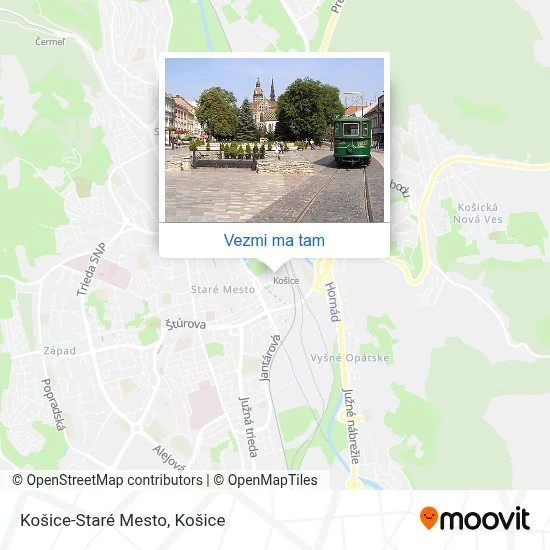 Košice-Staré Mesto mapa