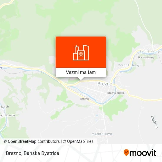 Brezno mapa