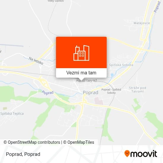 Poprad mapa