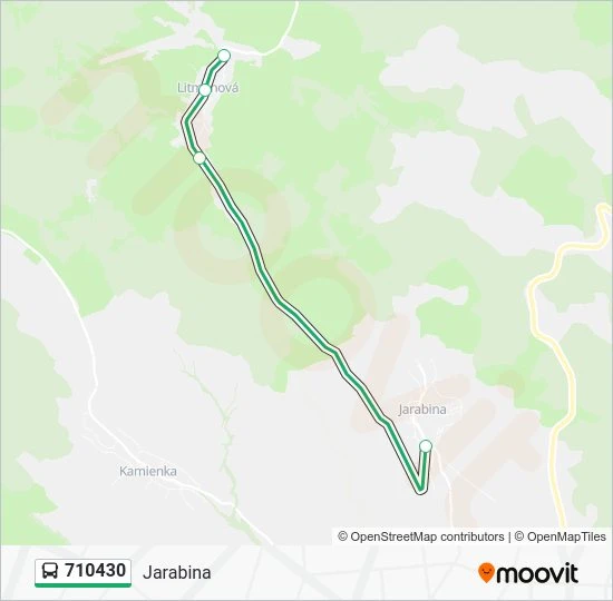 710430 autobus Mapa linky