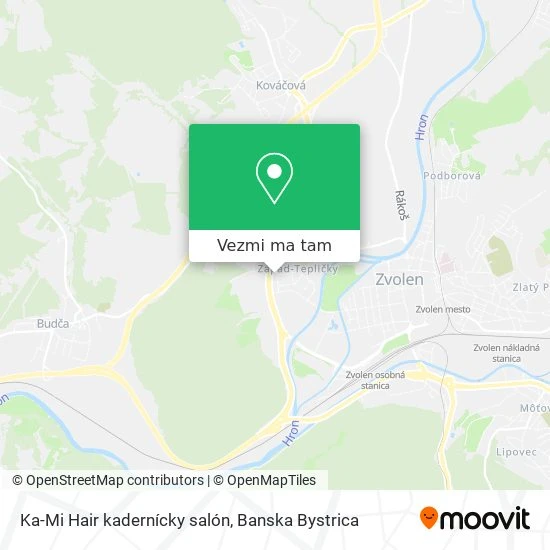 Ka-Mi Hair kadernícky salón mapa