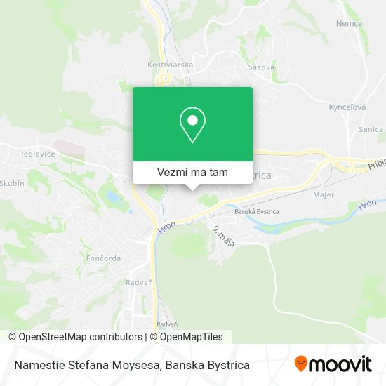 Namestie Stefana Moysesa mapa