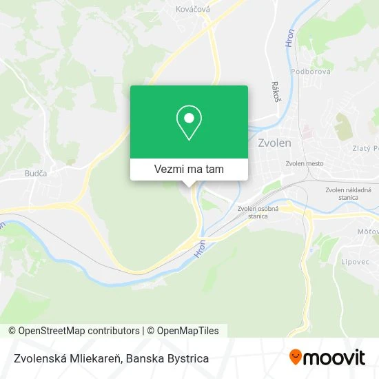 Zvolenská Mliekareň mapa