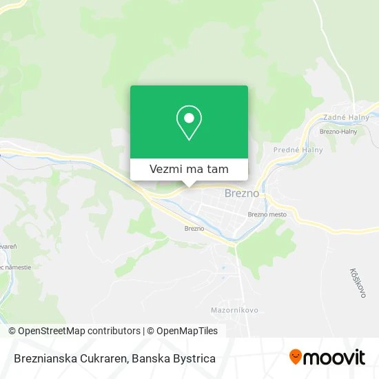 Breznianska Cukraren mapa