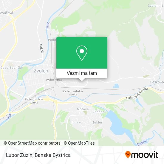 Lubor Zuzin mapa