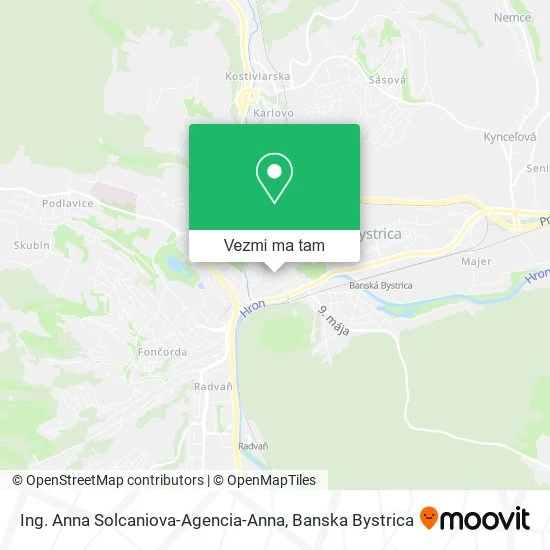 Ing. Anna Solcaniova-Agencia-Anna mapa