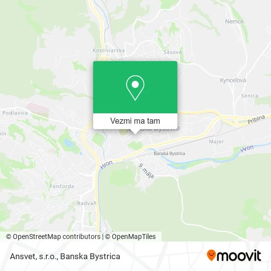 Ansvet, s.r.o. mapa