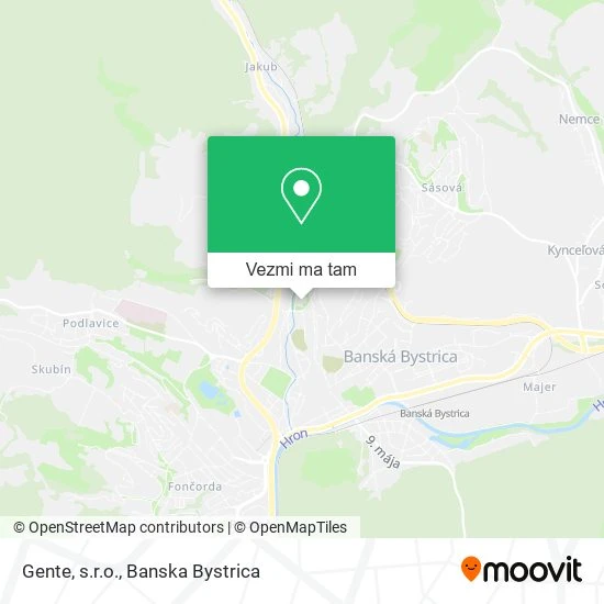 Gente, s.r.o. mapa