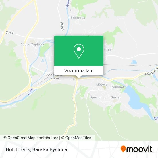 Hotel Tenis mapa