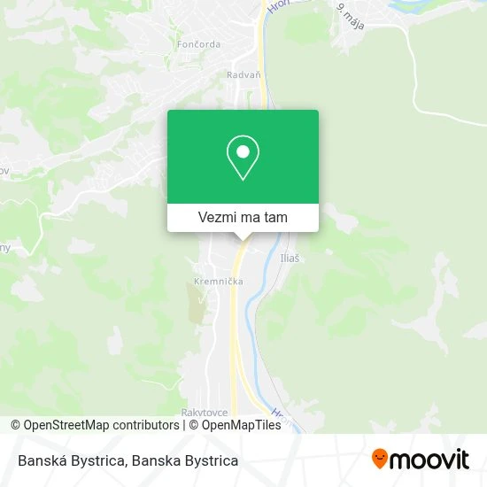 Banská Bystrica mapa