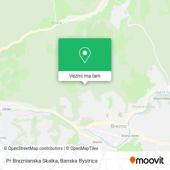 Pr Breznianska Skalka mapa