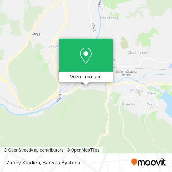 Zimný Štadión mapa