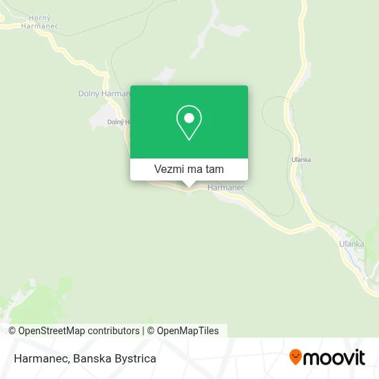 Harmanec mapa