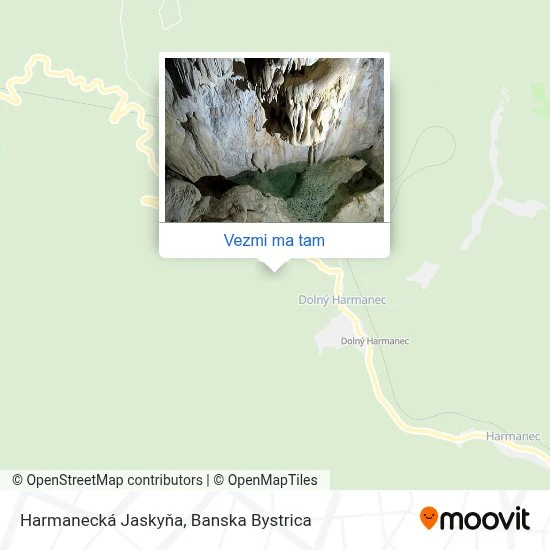 Harmanecká Jaskyňa mapa