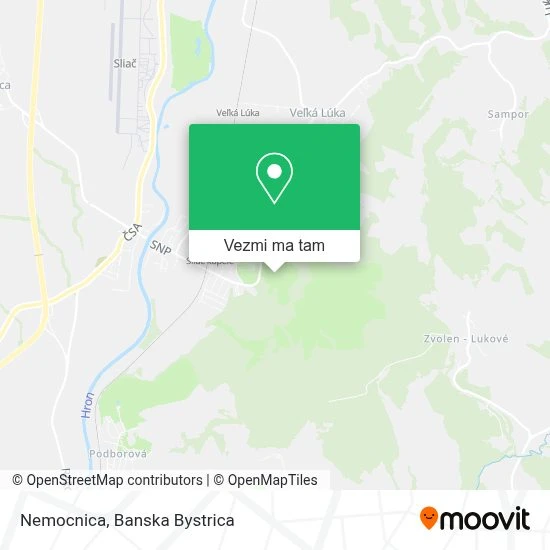 Nemocnica mapa