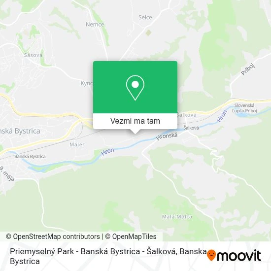 Priemyselný Park - Banská Bystrica - Šalková mapa