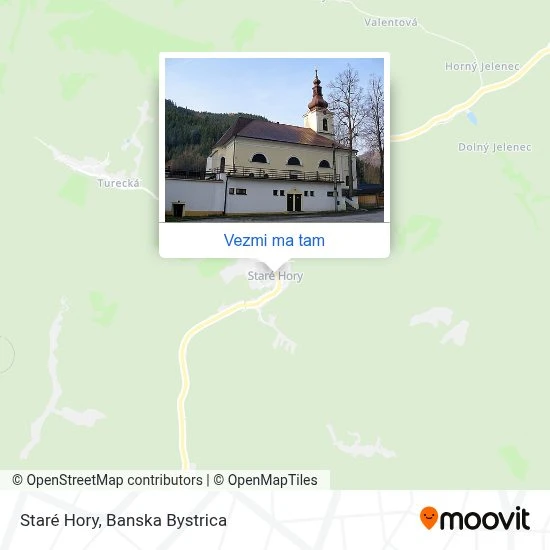 Staré Hory mapa