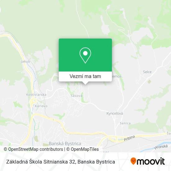 Základná Škola Sitnianska 32 mapa