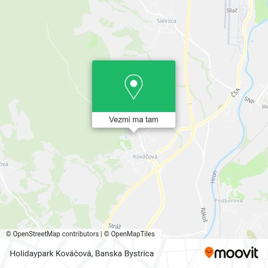Holidaypark Kováčová mapa