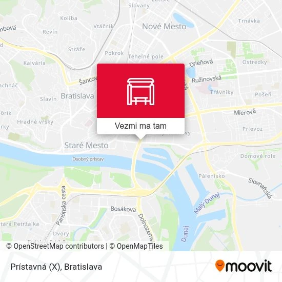 Prístavná (X) mapa