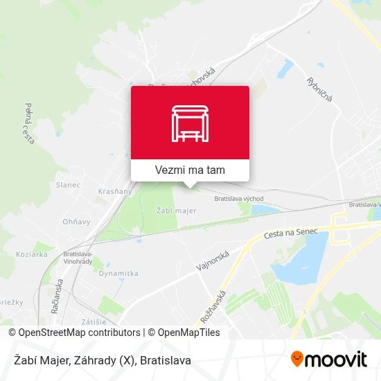Žabí Majer, Záhrady (X) mapa