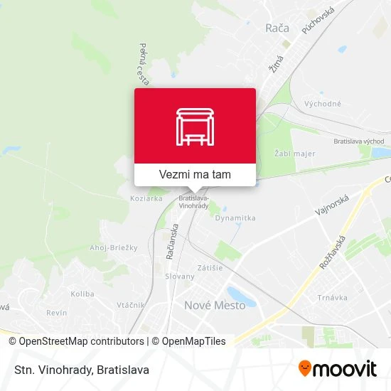 Stn. Vinohrady mapa