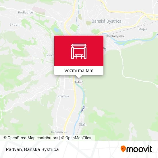 Radvaň mapa