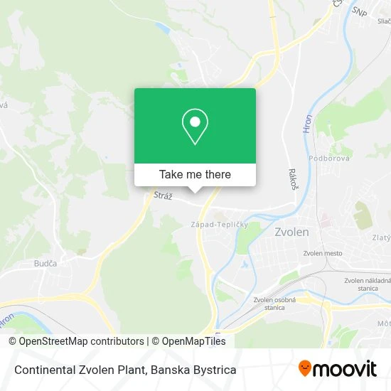Continental Zvolen Plant map