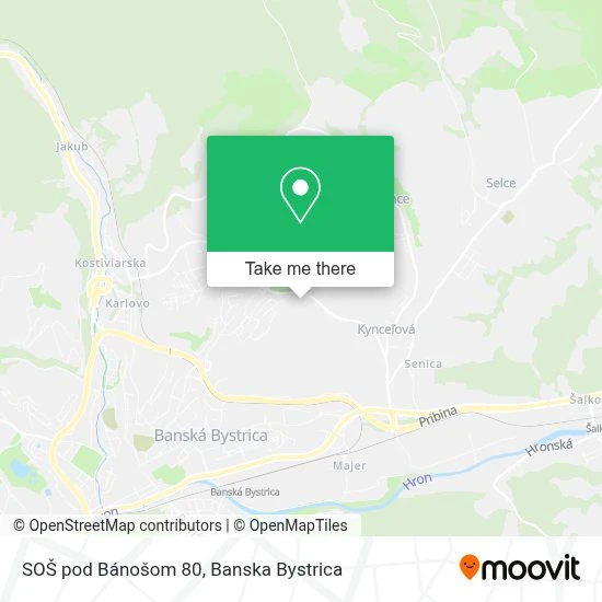 SOŠ pod Bánošom 80 map