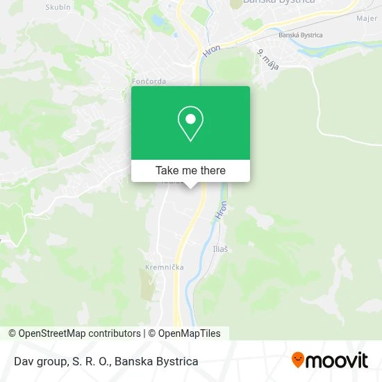 Dav group, S. R. O. map