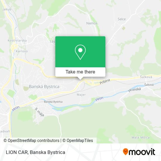 LION CAR map
