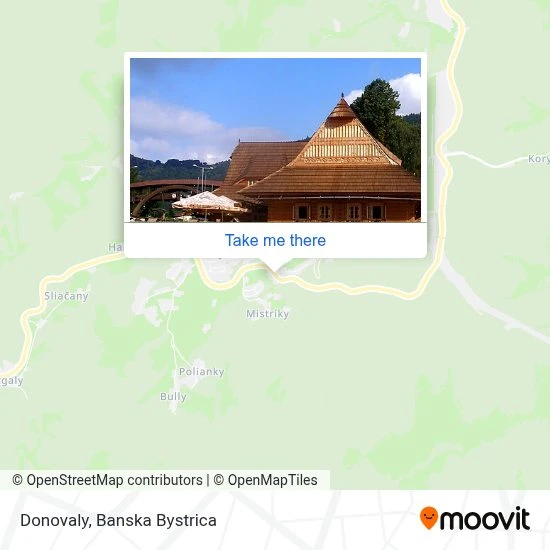 Donovaly map