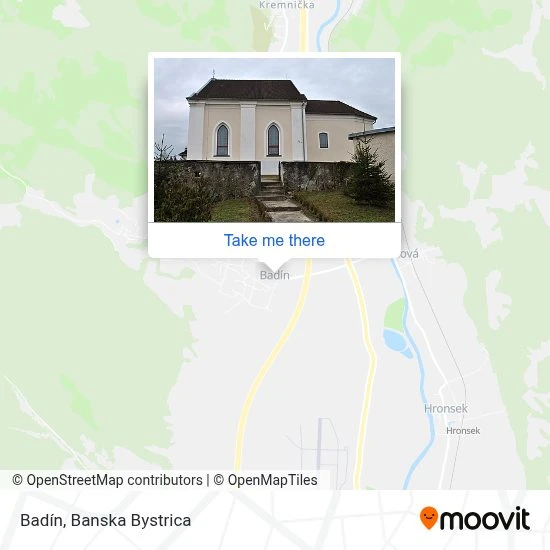 Badín map